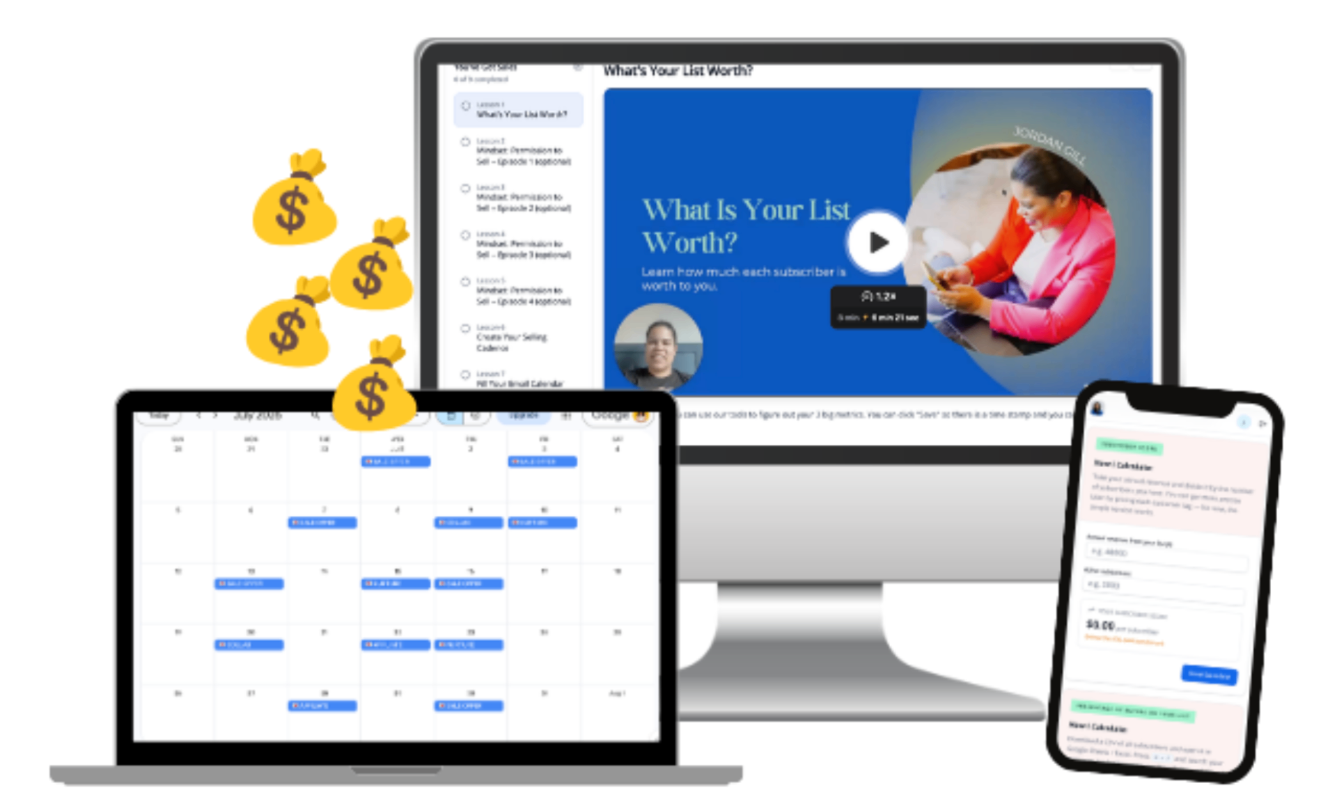 You've Got Sales course on laptop, tablet, and phone